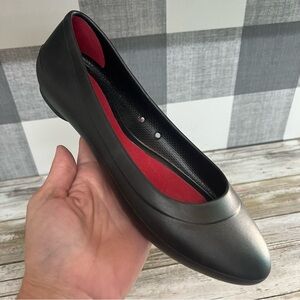 Crocs Lina Black Flats
